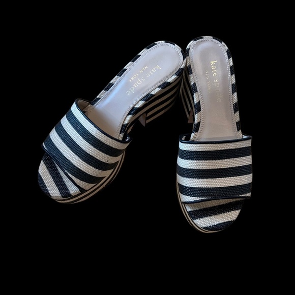 Kate Spade Ibiza Raffia Sandals Size 6 - Picture 10 of 14